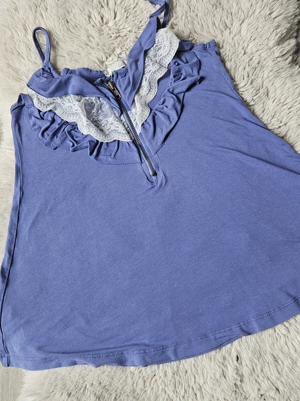 Felina "Lush Lace" Lavender Camisole - Romantic Ruffle & Lace Trim Tank Top 🔥